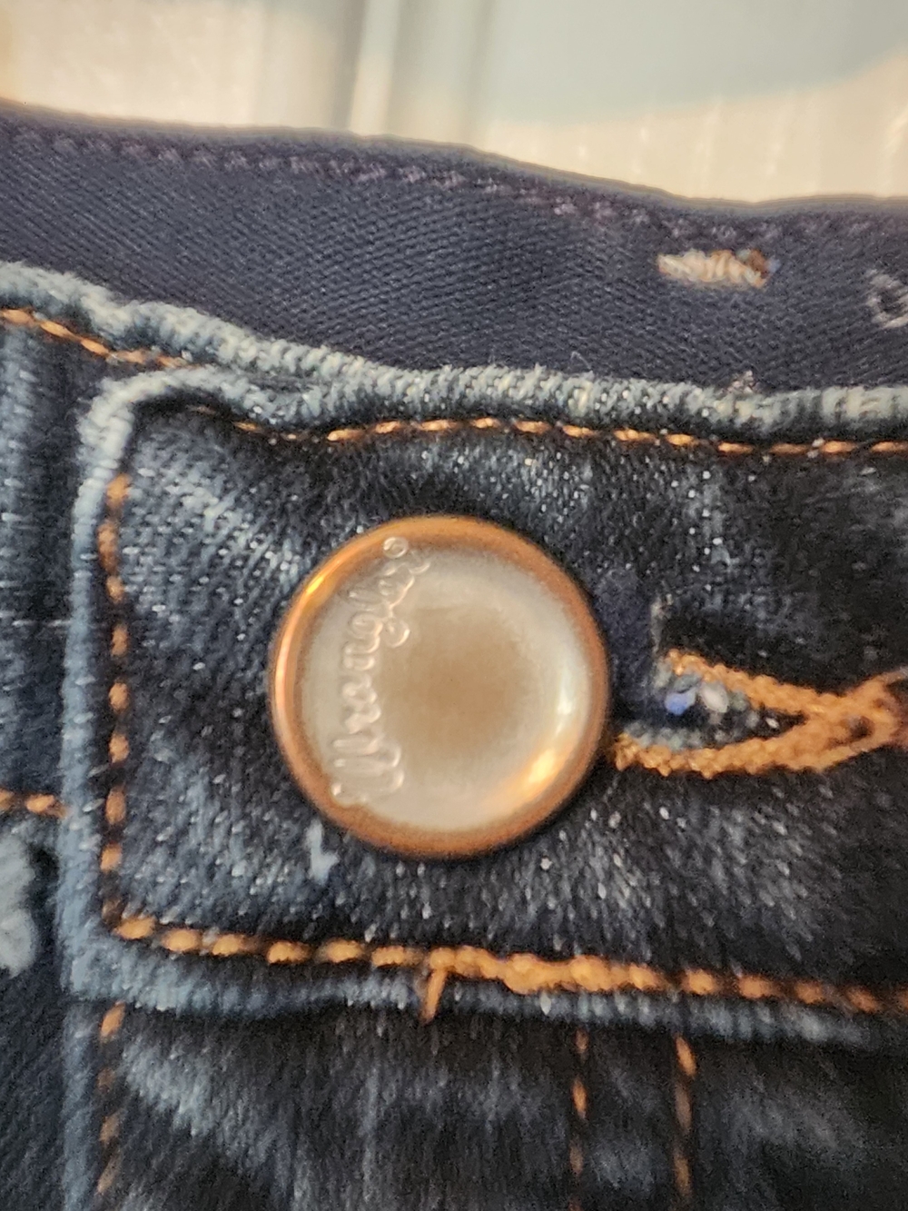 Vintage WRANGLER Q Baby bootcut jeans Plus Size 17/18 34 - Picture 10 of 16